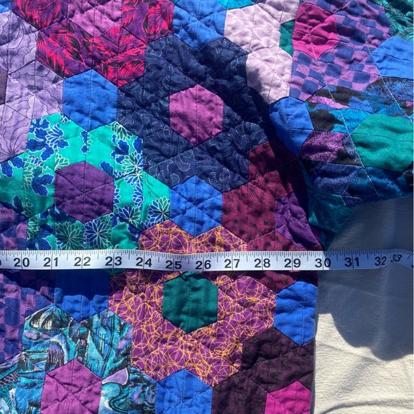 Patchwork QUILT Handmade Jacket Vintage - Picture 12 of 16